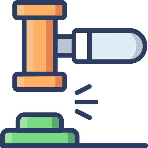 Auction verdict miscellaneous law icon Auction verdict miscellaneous law icon