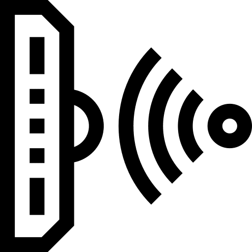 Infrared tv remote control wireless connection icon