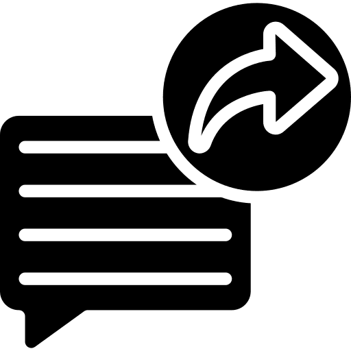 Message response talk communication icon
