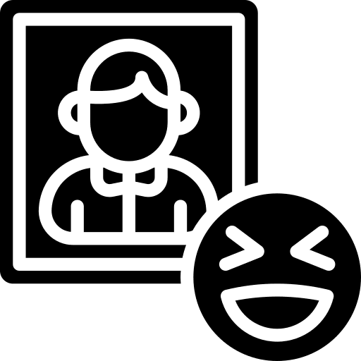Laugh laugh react user icon