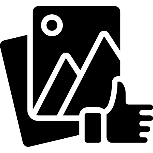 Like thumbs up photos reaction icon