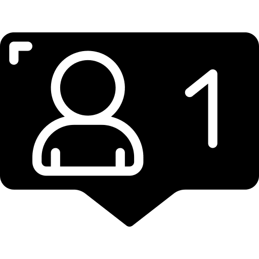 Notification message person profile icon
