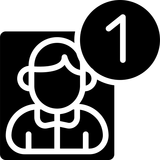 User social media notification avatar icon