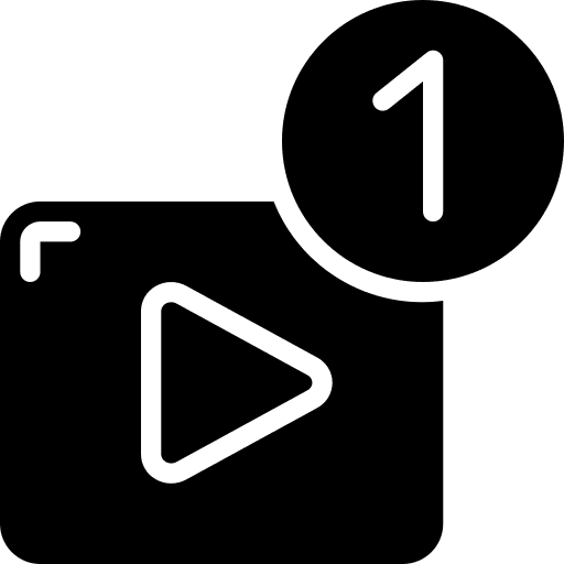 Video youtube notification alert icon