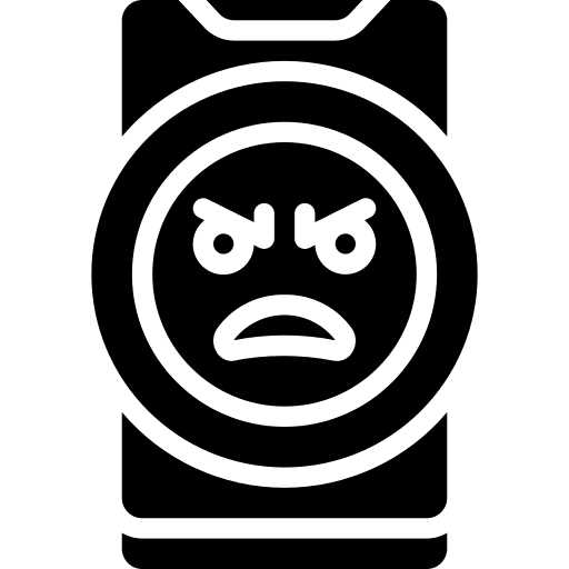 Anger anger mobile face icon