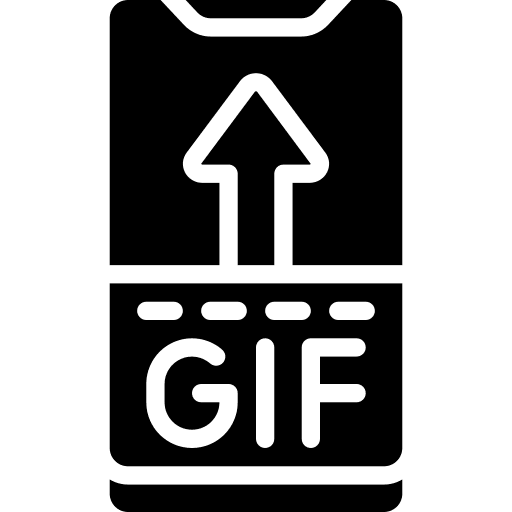 Gif image social media mobile icon
