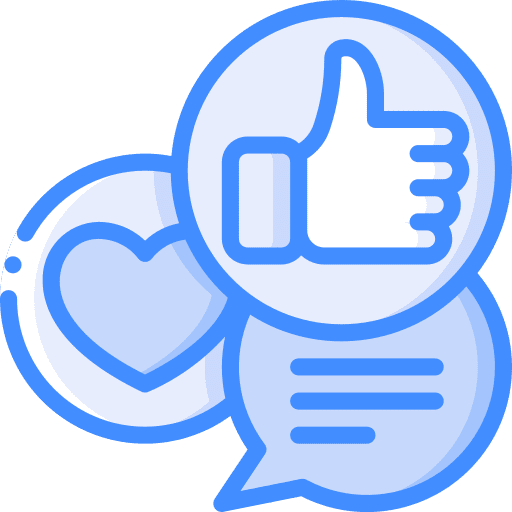 Reaction react thumbs up social media icon