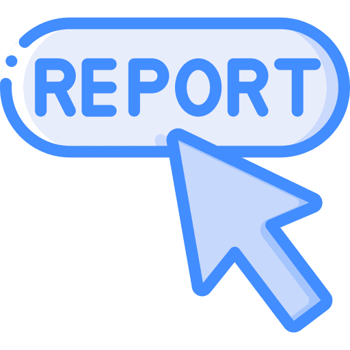 Report report click error icon