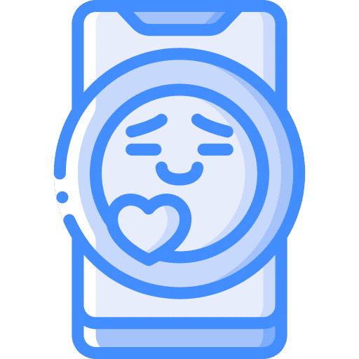 Love phone reaction react icon