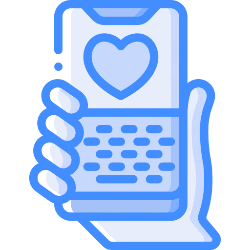 Love message communication heart love message icon
