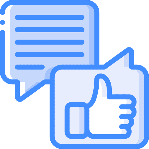 Messages reaction social media chat icon