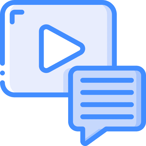 Video watch comment video icon