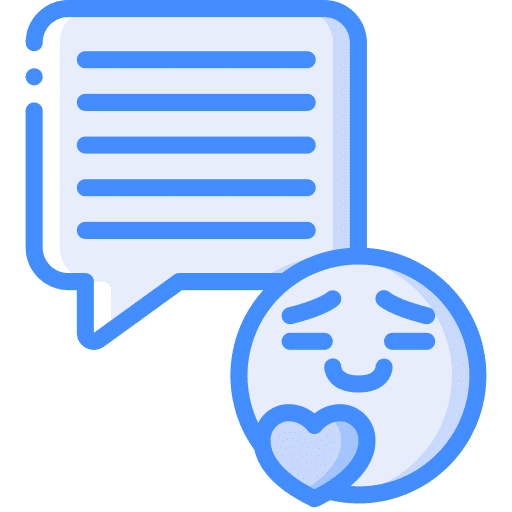 Comment message face care icon