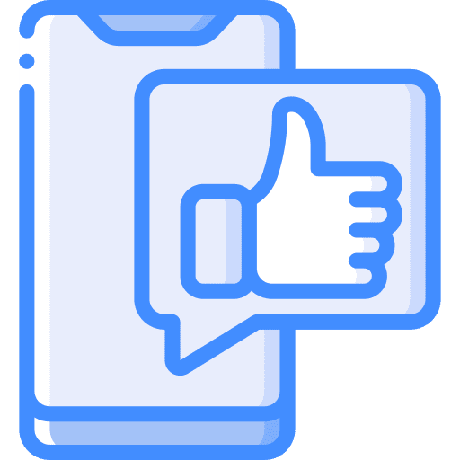 Phone like thumbs up phone icon