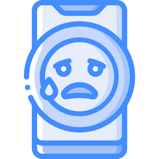 Sad cry sad react icon