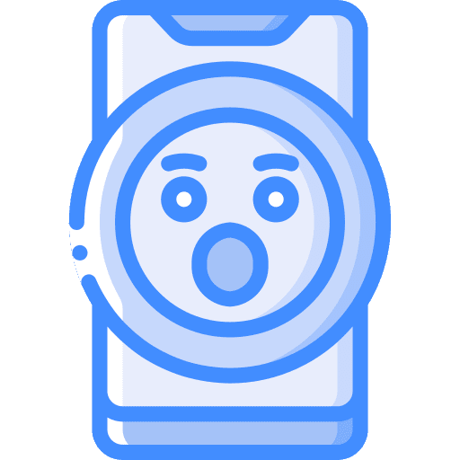 Shock social media mobile media icon