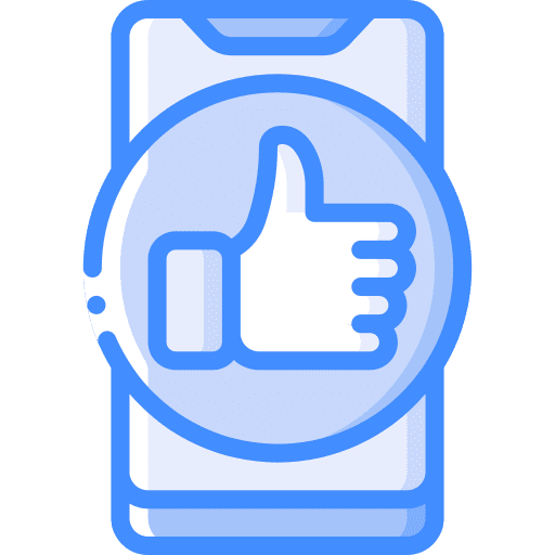 Thumbs up social media thumbs up like icon