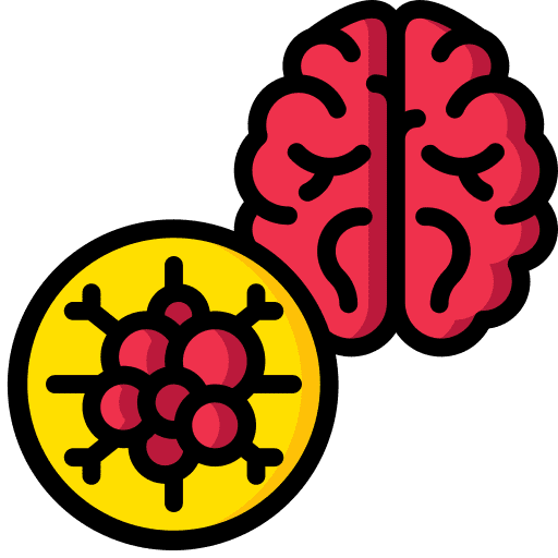 Brain illness healthcare and medical cancer icon