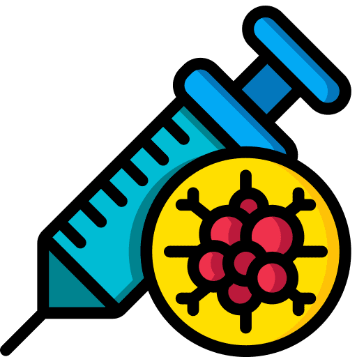 Injection syringe injection vaccine icon