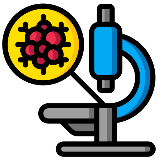 Microscope education observation healthcare and medical icon