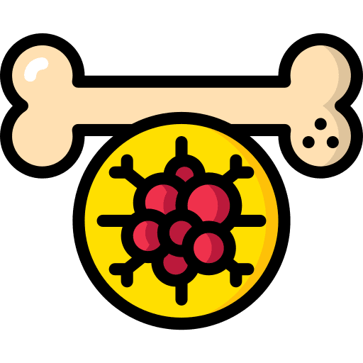 Bone tumor bone cell icon