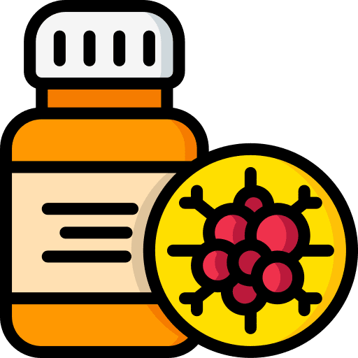 Bottle healthcare and medical pharmacy cancer icon