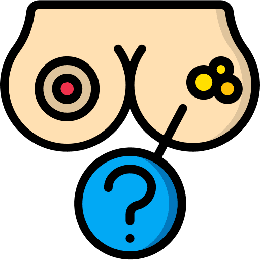 Breast breast cancer lump icon