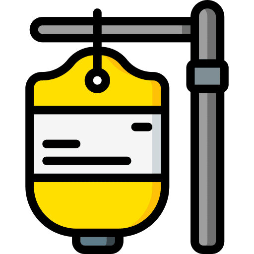Iv bag treatment healthcare and medical iv bag icon