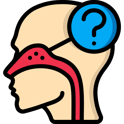 Person healthcare and medical nose user icon