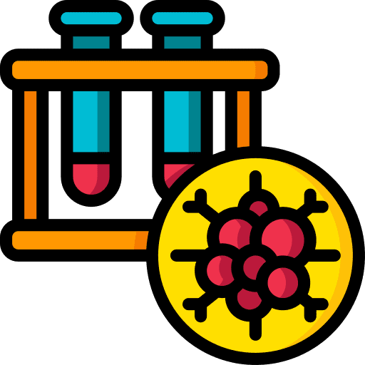 Test tubes laboratory health cancer icon