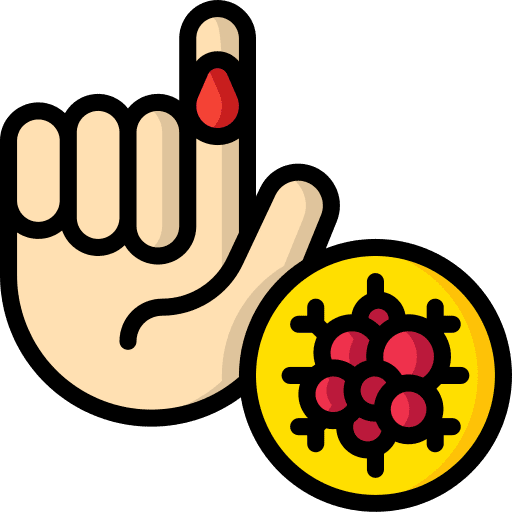 Blood illness cancer healthcare and medical icon