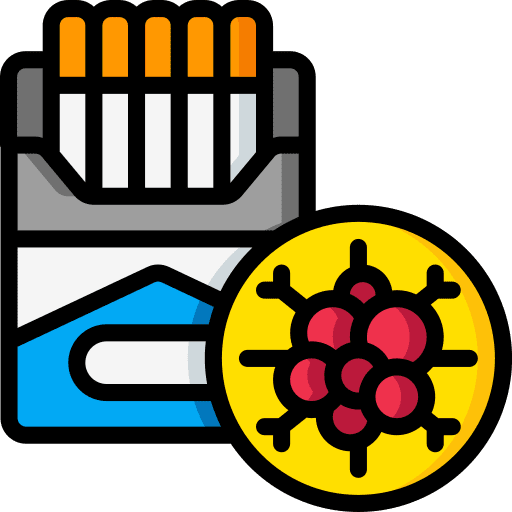 Cigarettes tobacco nicotine unhealthy icon