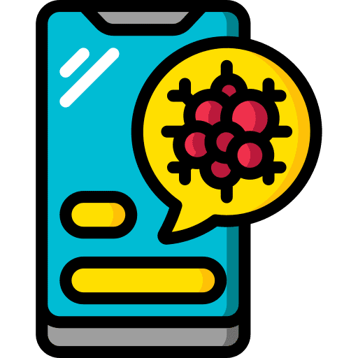 Mobile phone cancer mobile phone information icon
