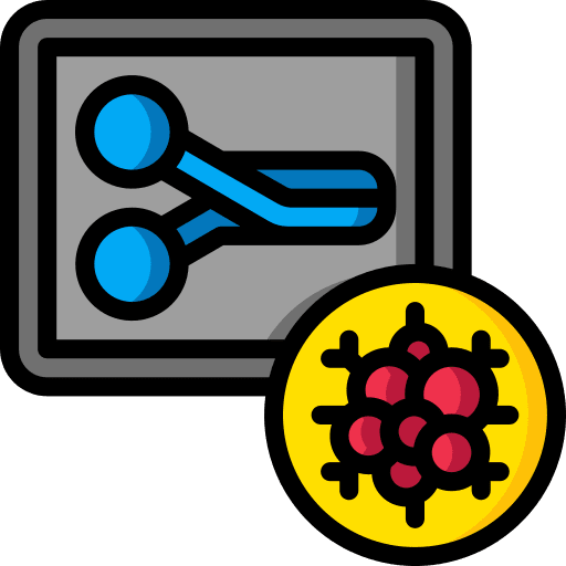 Scissors medical tool operation cancer icon