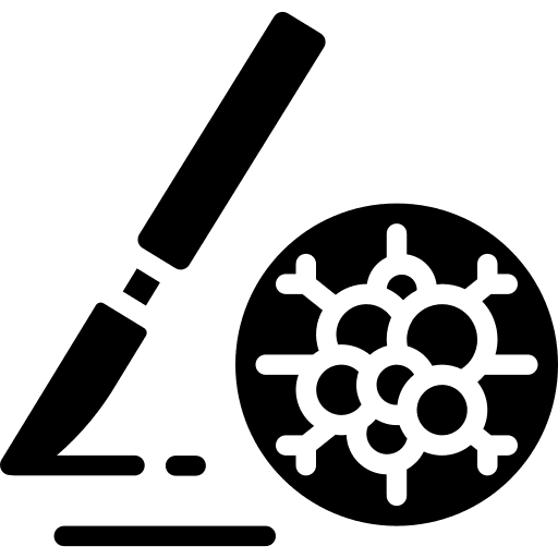 Knife healthcare and medical treatment surgery icon