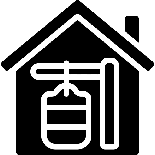 Home iv bag health treatment icon