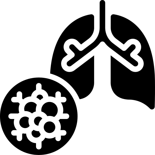 Lungs cell healthcare and medical tumor icon