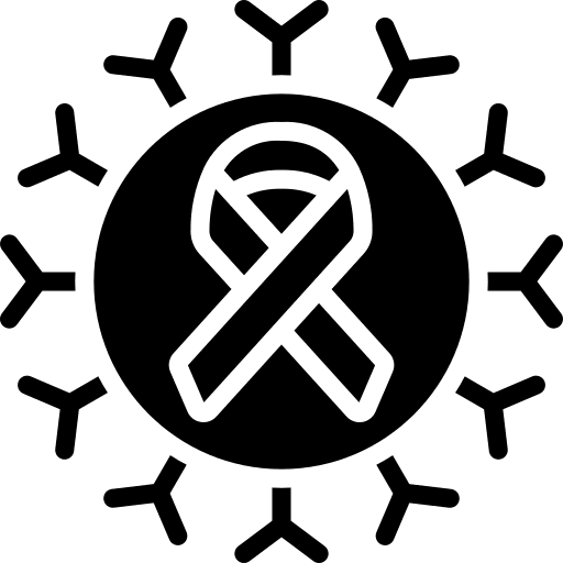 Cancer awareness cancer cell icon