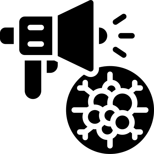 Cancer healthcare and medical health marketing icon