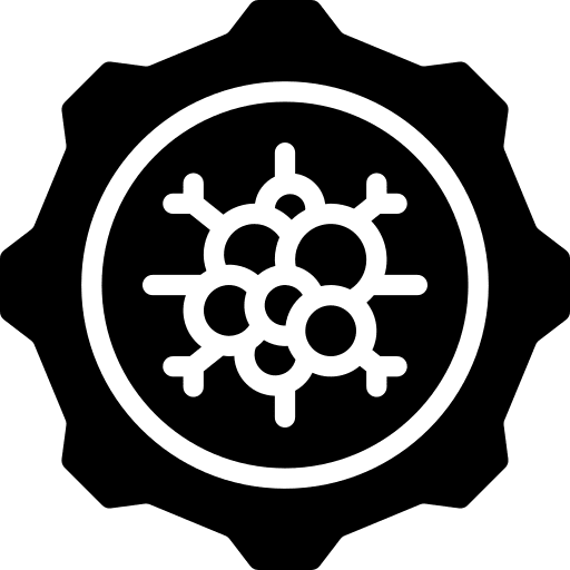 Gear settings cancer health icon