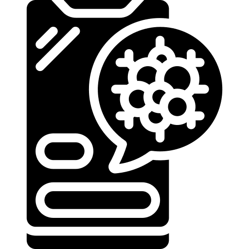 Mobile phone mobile phone communications cancer icon