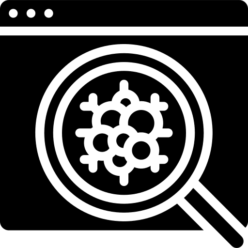 Website search research browser icon