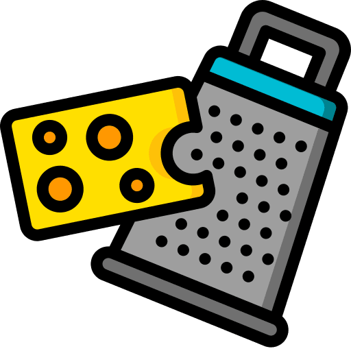 Grating cheese food and restaurant grating cheese grate icon