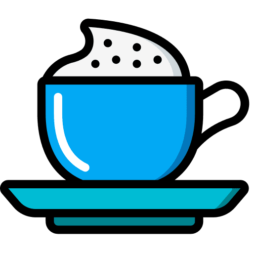 Cappuccino coffee shop cappuccino food and restaurant icon