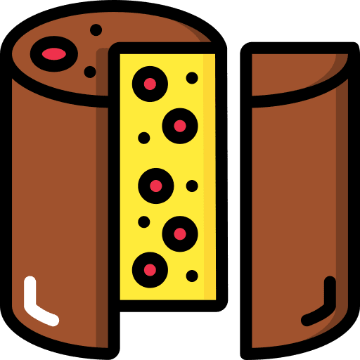 Cake food and restaurant nutrition gastronomy icon