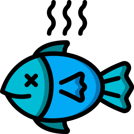 Fish food and restaurant supermarket meat icon