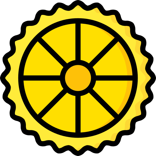 Rotelle wheel gastronomy italian food icon