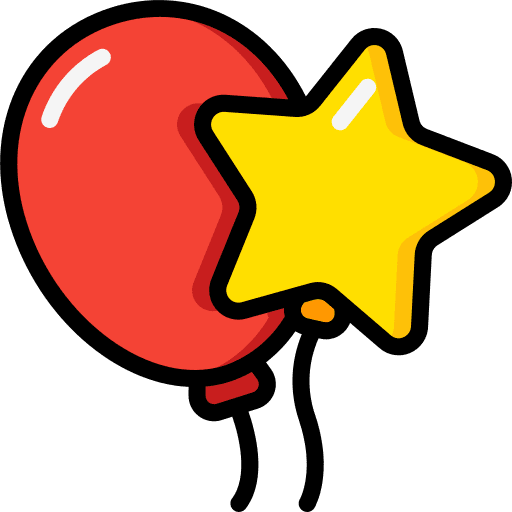 Balloons birthday celebration balloons icon