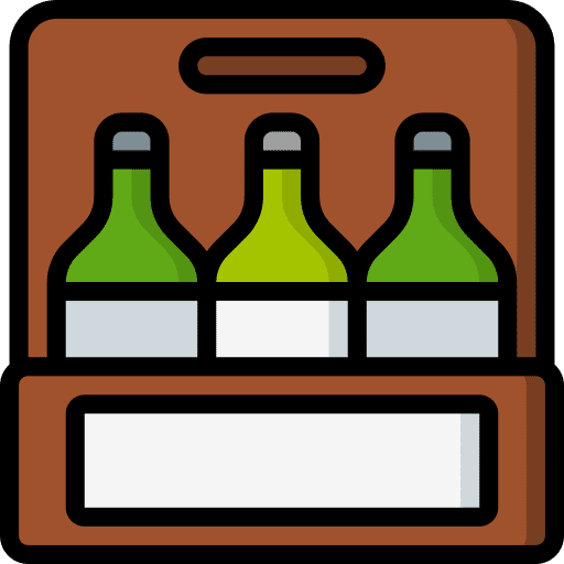 Crate bottle cultures food and restaurant icon Crate bottle cultures food and restaurant icon