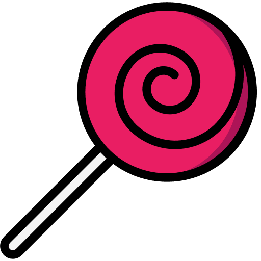 Lollies sweet lollipop sugar icon